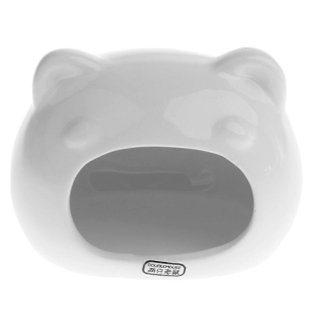 hamster bed bear shape comfortable sleeping small animal pet white #1