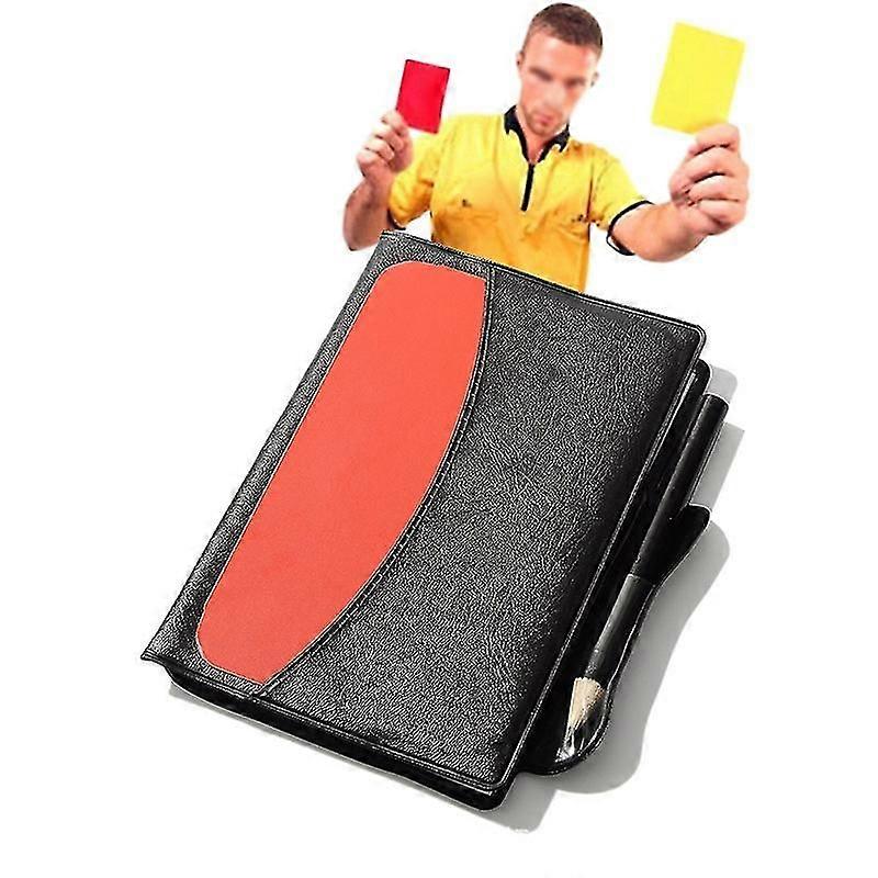 2 قطعة كرة القدم بطاقة حمراء بطاقة صفراء مع حالة جلدية