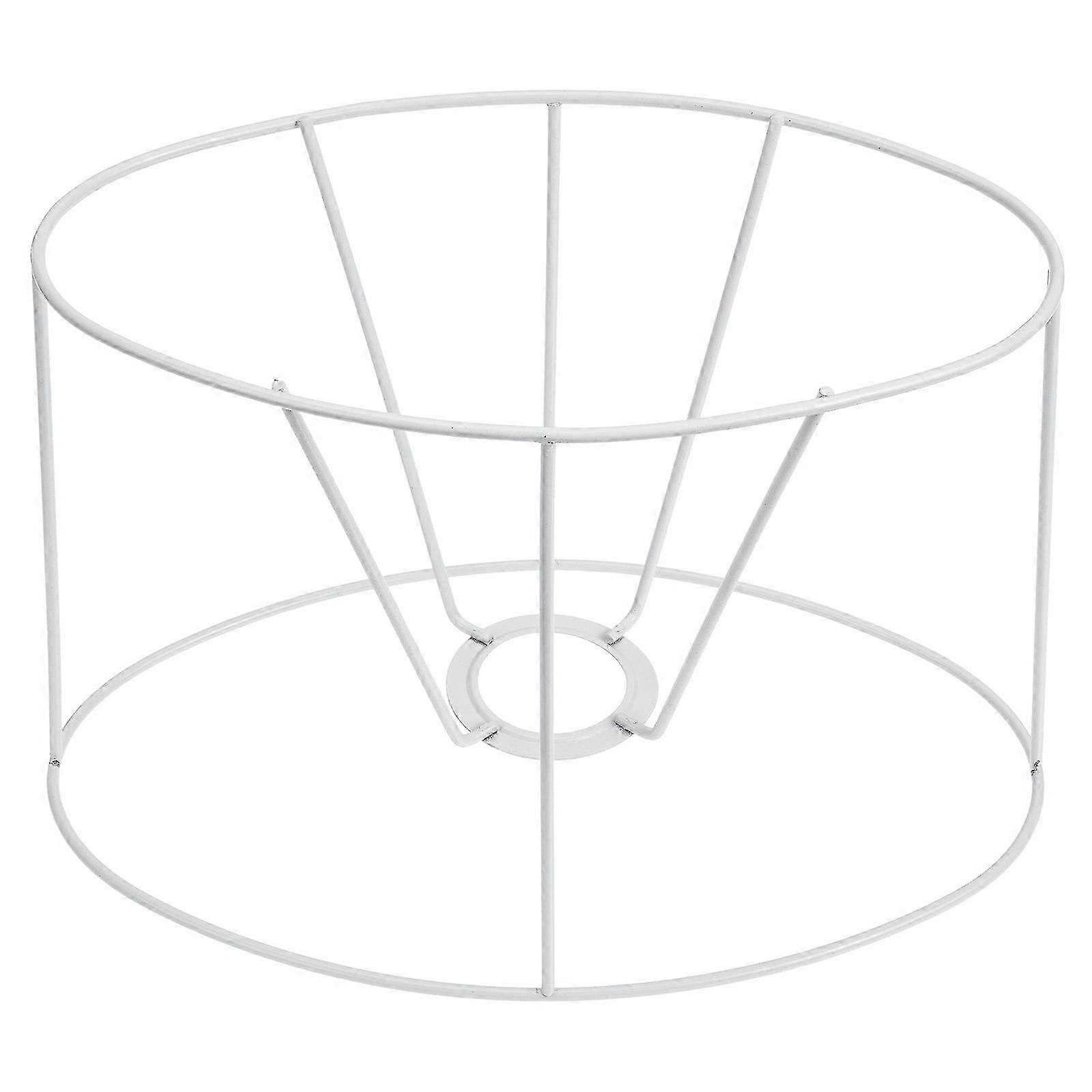 Metal Iron Lampshade Frames DIY Lampshade Bracket Tapered Lampshade Holders28x18cmWhite SZRH