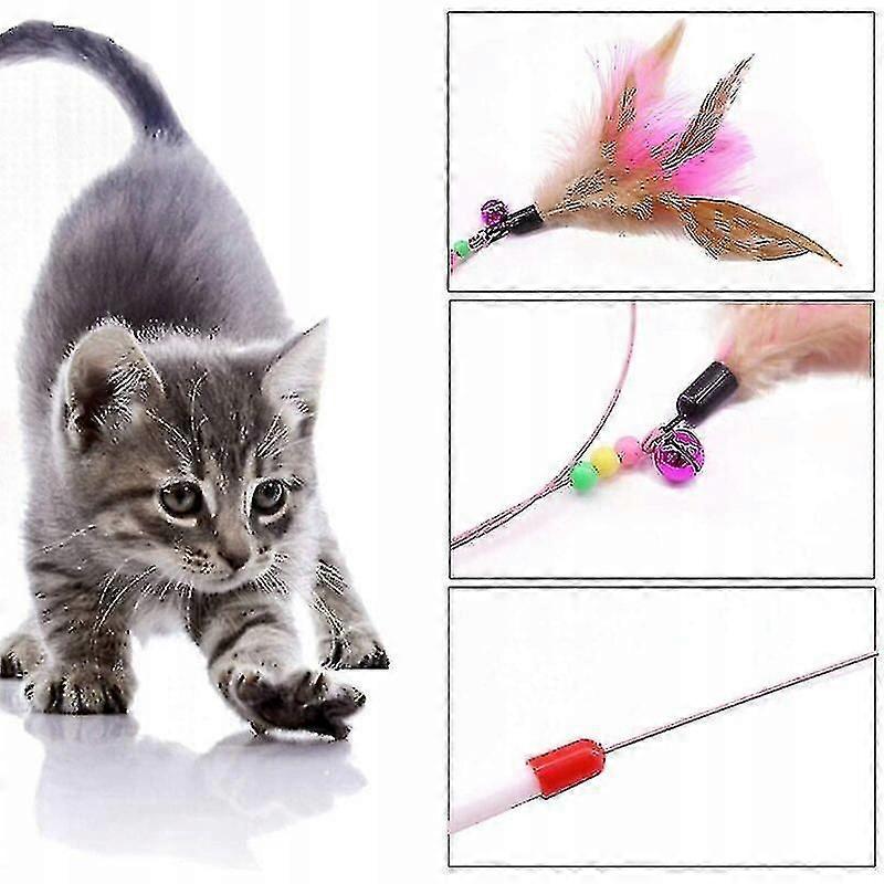 Interactive Toy Cat Feather Toy Automatic Cat Toy 2-in-1 Cat Toy