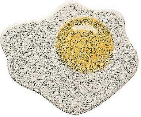 For Liseng Funny Bathroom Rug - Egg Pattern Entryway, Kitchen, Bedroom Chic Doormat, Decorative and