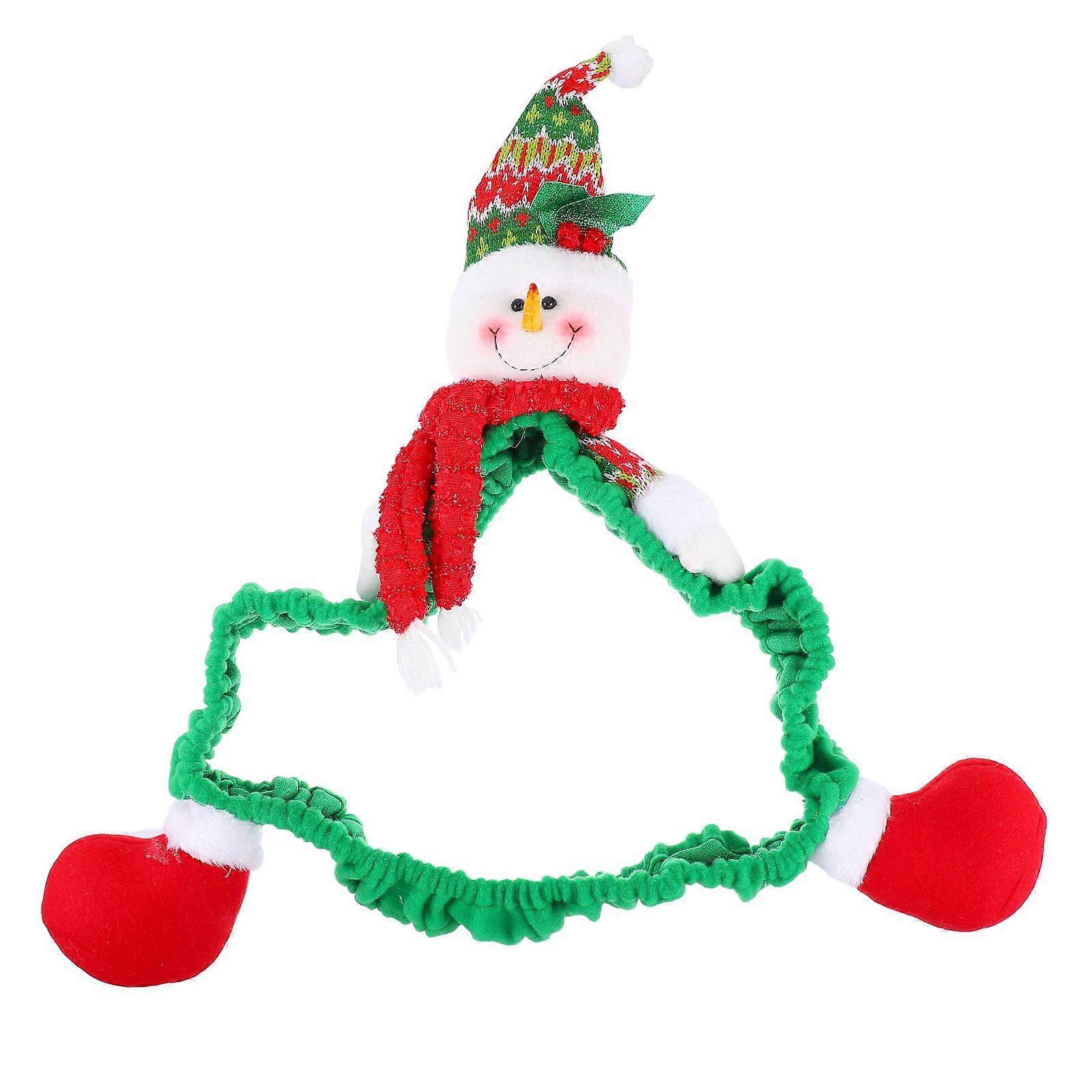 Cartoon Christmas Computer Monitor Cover Three-Dimensional Computer Case