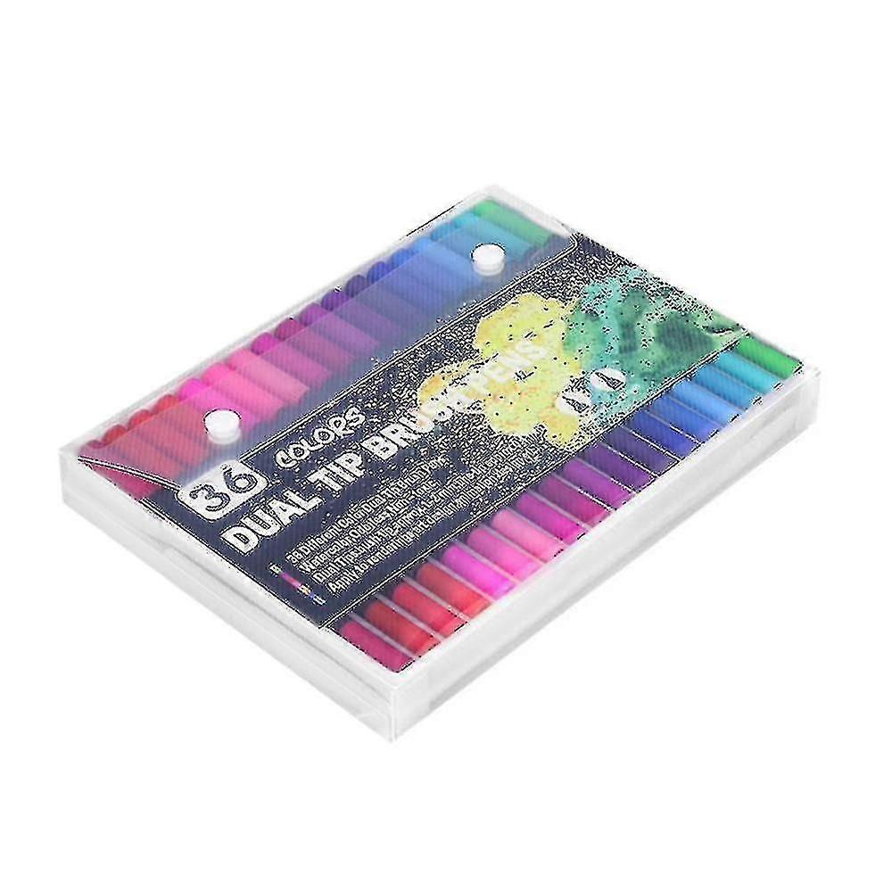 Homemiyn Dual Markers Brush Pen, Double-headed Markercolored Pen Fine Point Art Marker Amp; Brush