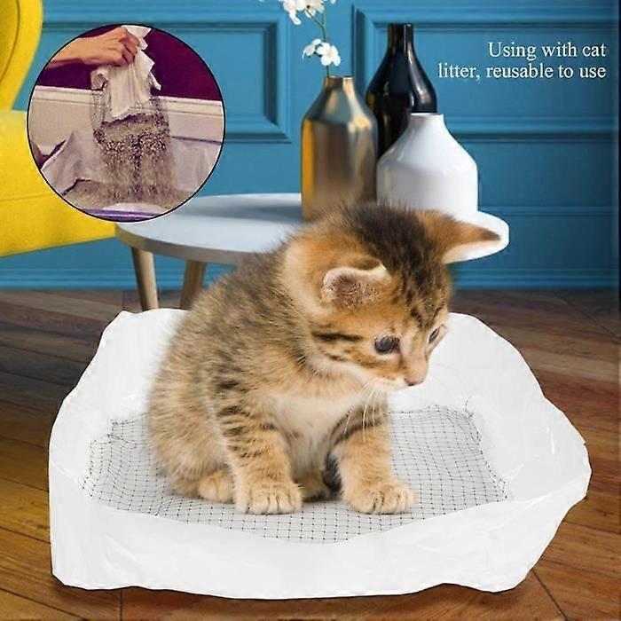 10pcs Cat Litter Bags with Reusable Filter Mesh