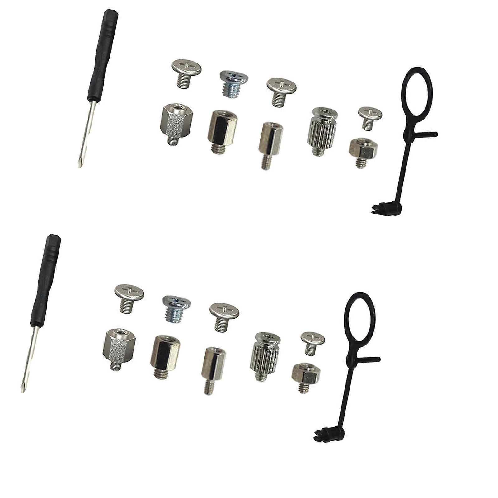 M.2 SSD Fixing Screw Kit Durability Metal Screws Precise Tool And Stabilizing Clips For Computer Assembly Builds Multicolor