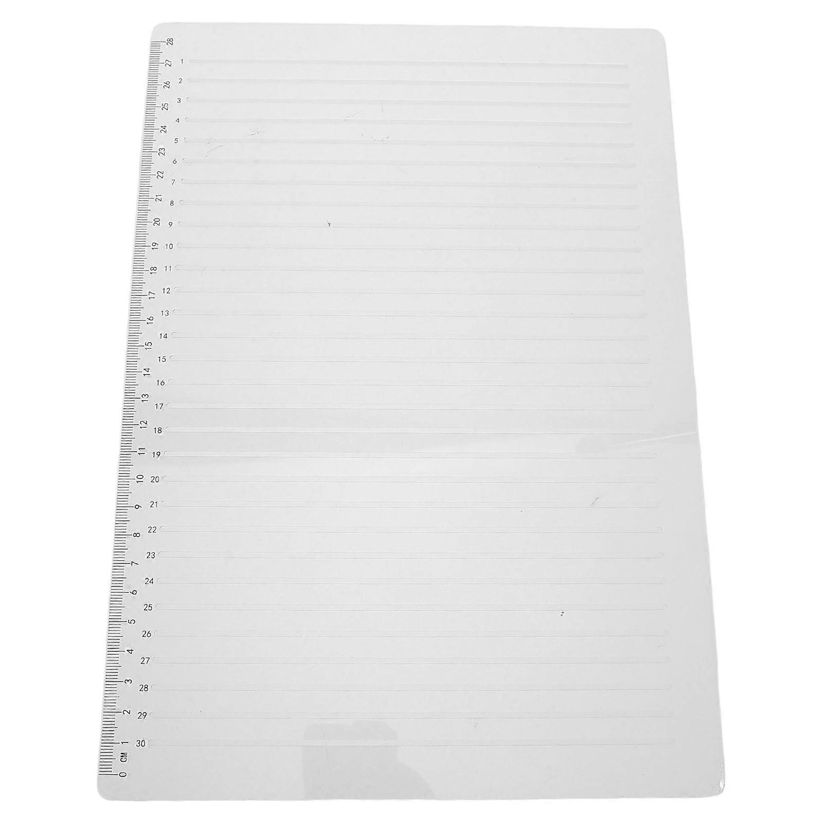 White Drawing Line Ruler for Drawing 1Set College Stencil Template