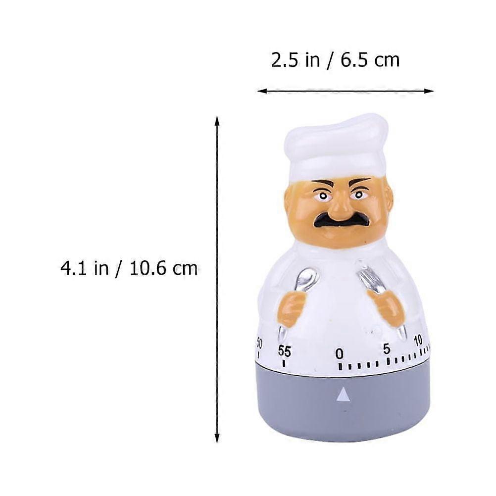 Kitchen Timer Manual Mechanical Cartoon Chef Shape Kitchen Timer Supply