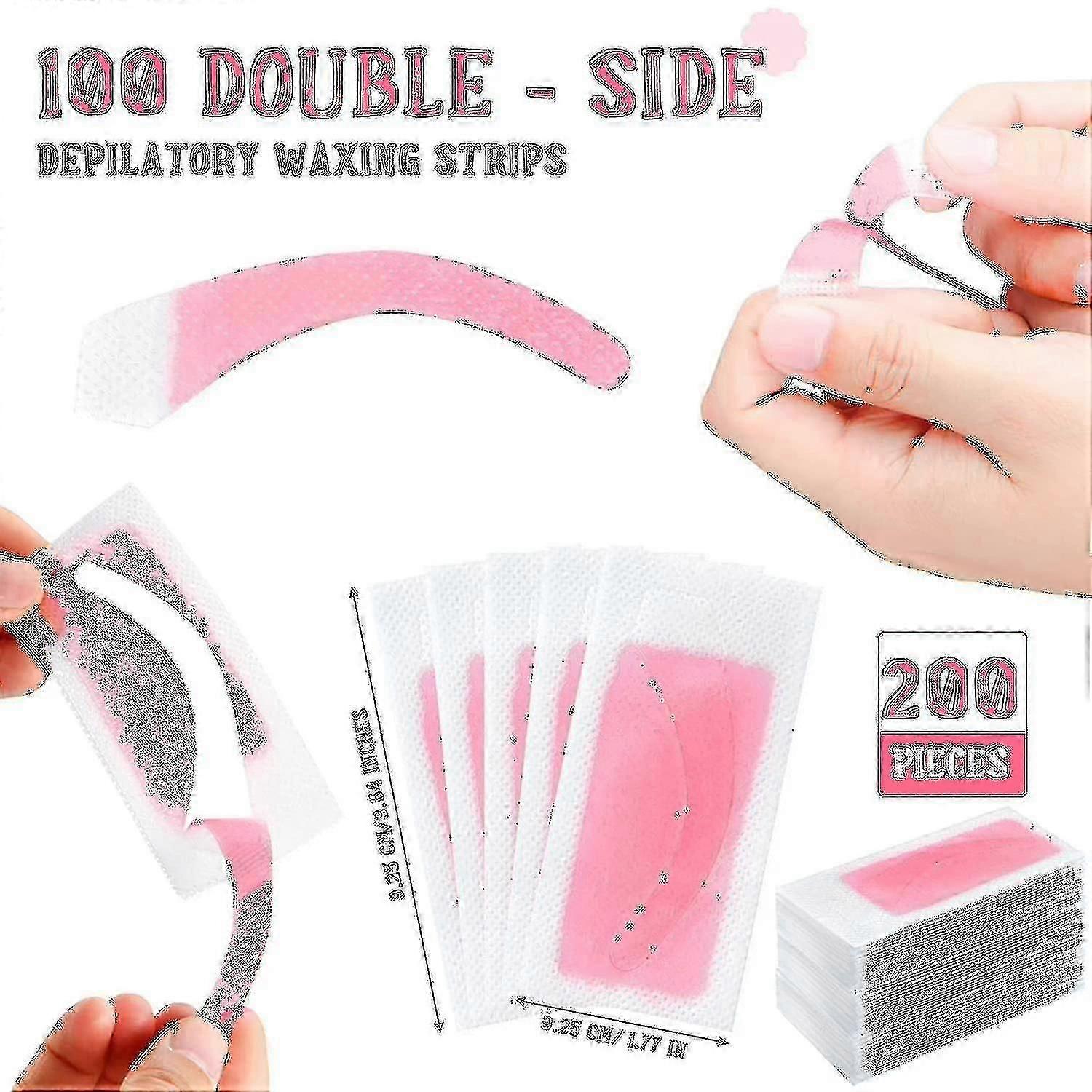 12pcsyebrows Wax Strips Face Eyebrow Shaper Wax Strips Cold Waxing Strip For Eyebrow