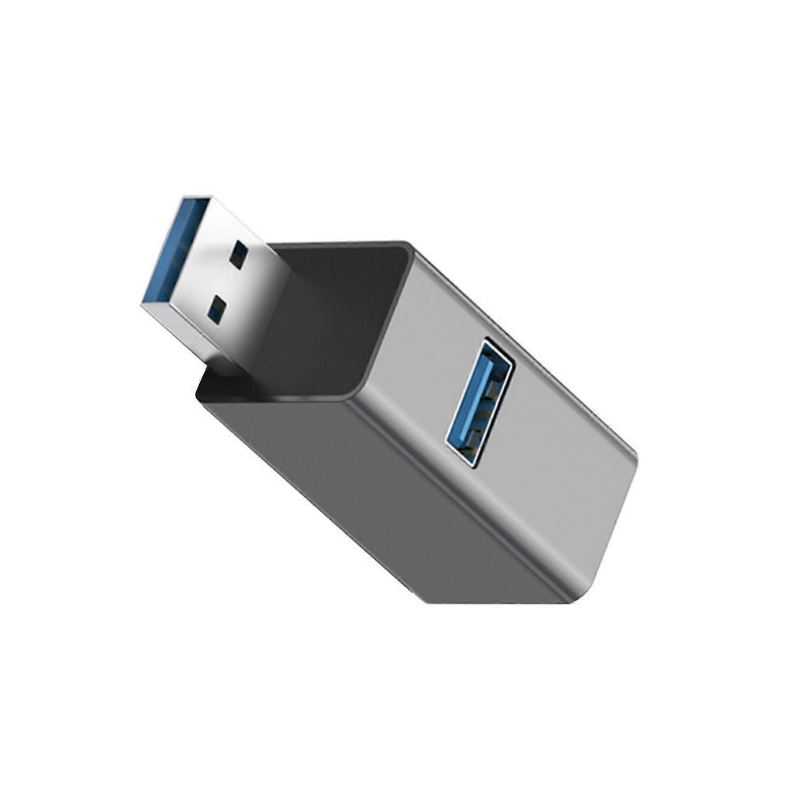 Compactly 3 in 1 USB3.0 Adapter Plugs and Play USB3.0 Hubs 3Port USB Expander Metal Construction MultiDevice Connectivity Multicolor