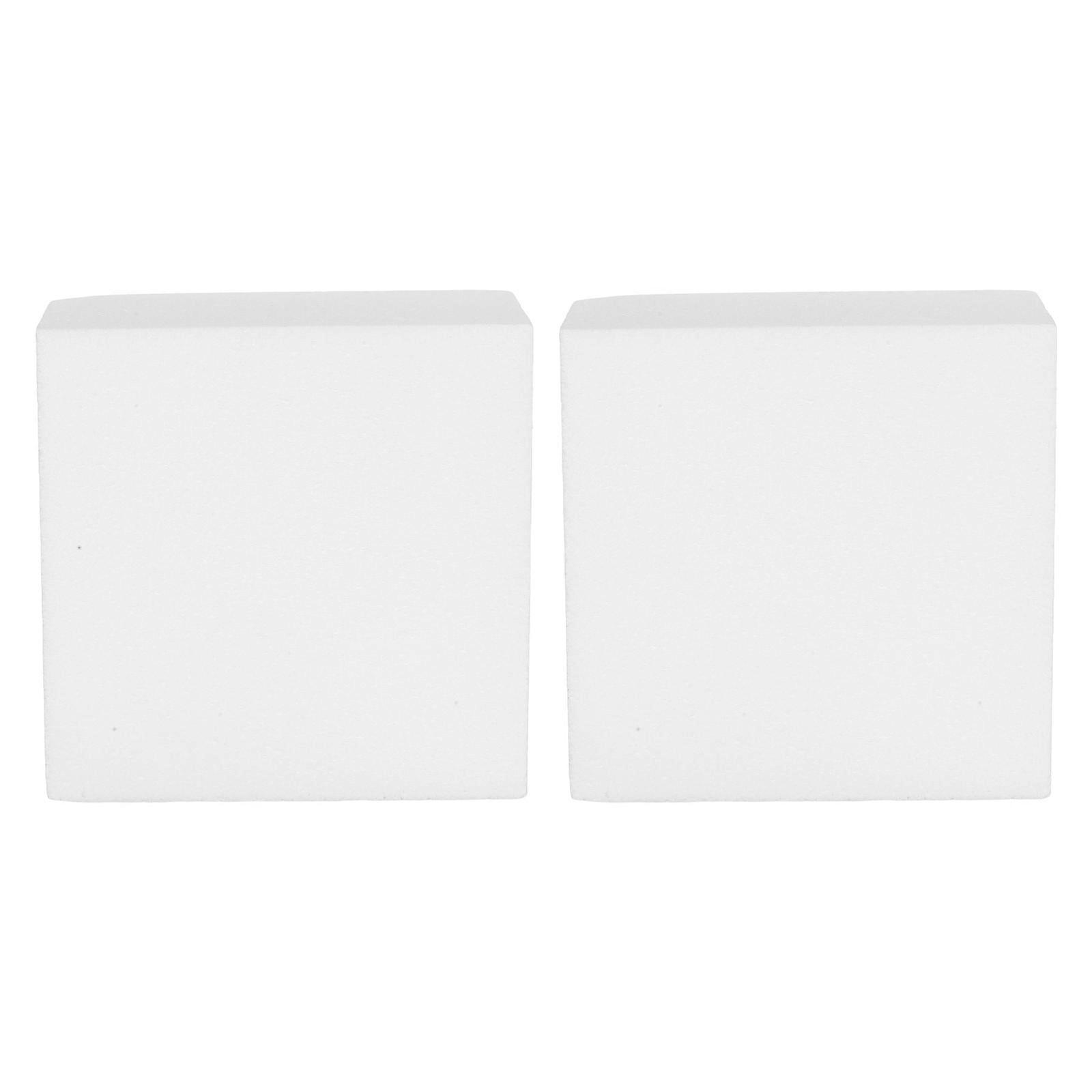 Egg Cake Decorating Dummy Model for Baking 2Pcs Foam Square Blocks