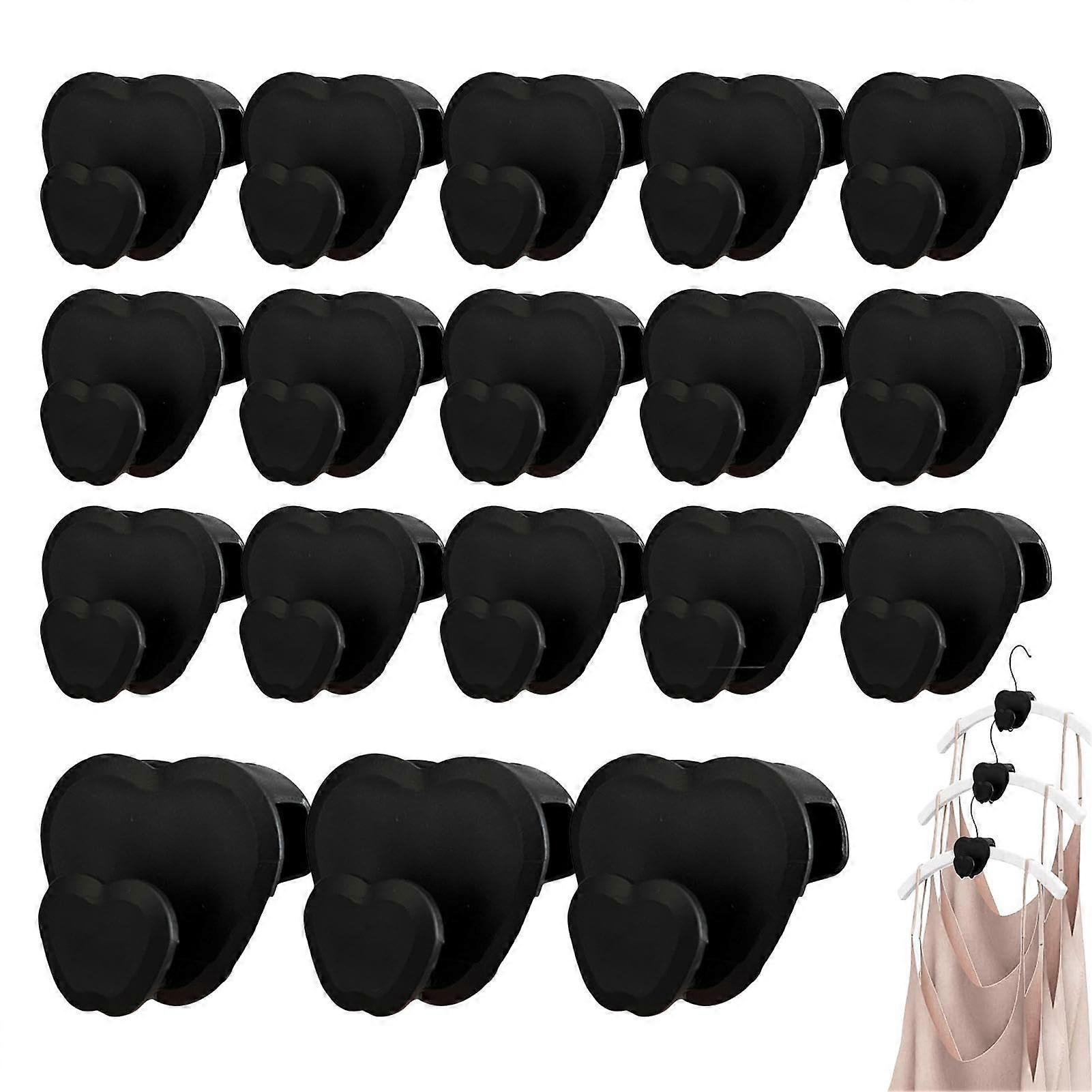 Clothes Hanger Extension Hooks 18Piece HeavyDuty Connecting Buckle Hooks For Closet Organizers SpaceSaving B Set