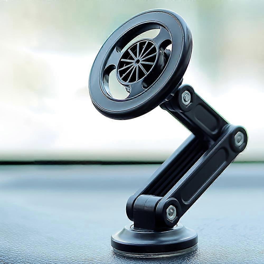 Foldable Car Phone Holder with Sturdy Suction Cup Base - Universal Clip-On Hands-Free Stand for GPS Navigation And Video