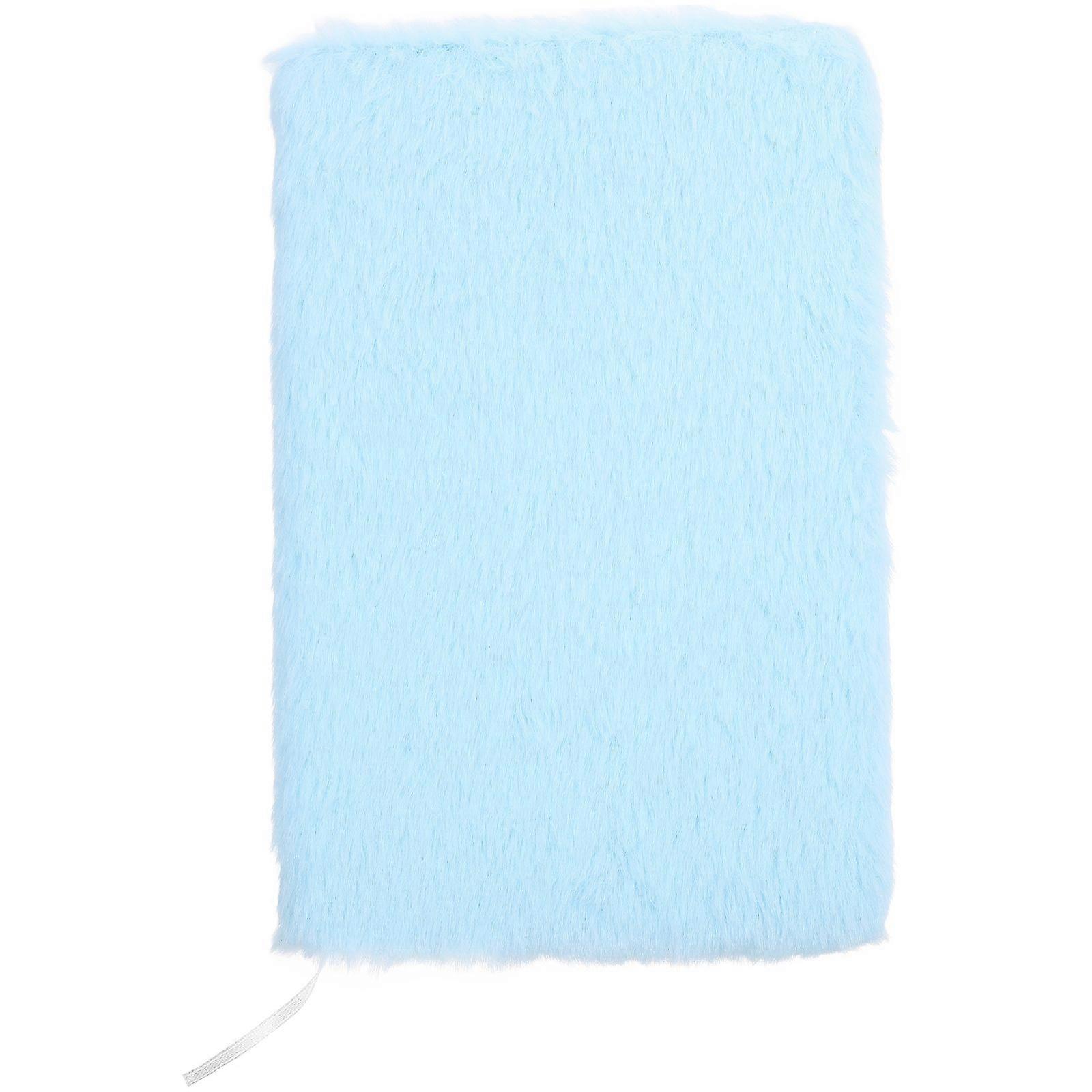 Fluffy Cover Notebook Decorative Notepad Portable Writing Notebook Plush Cover Journal