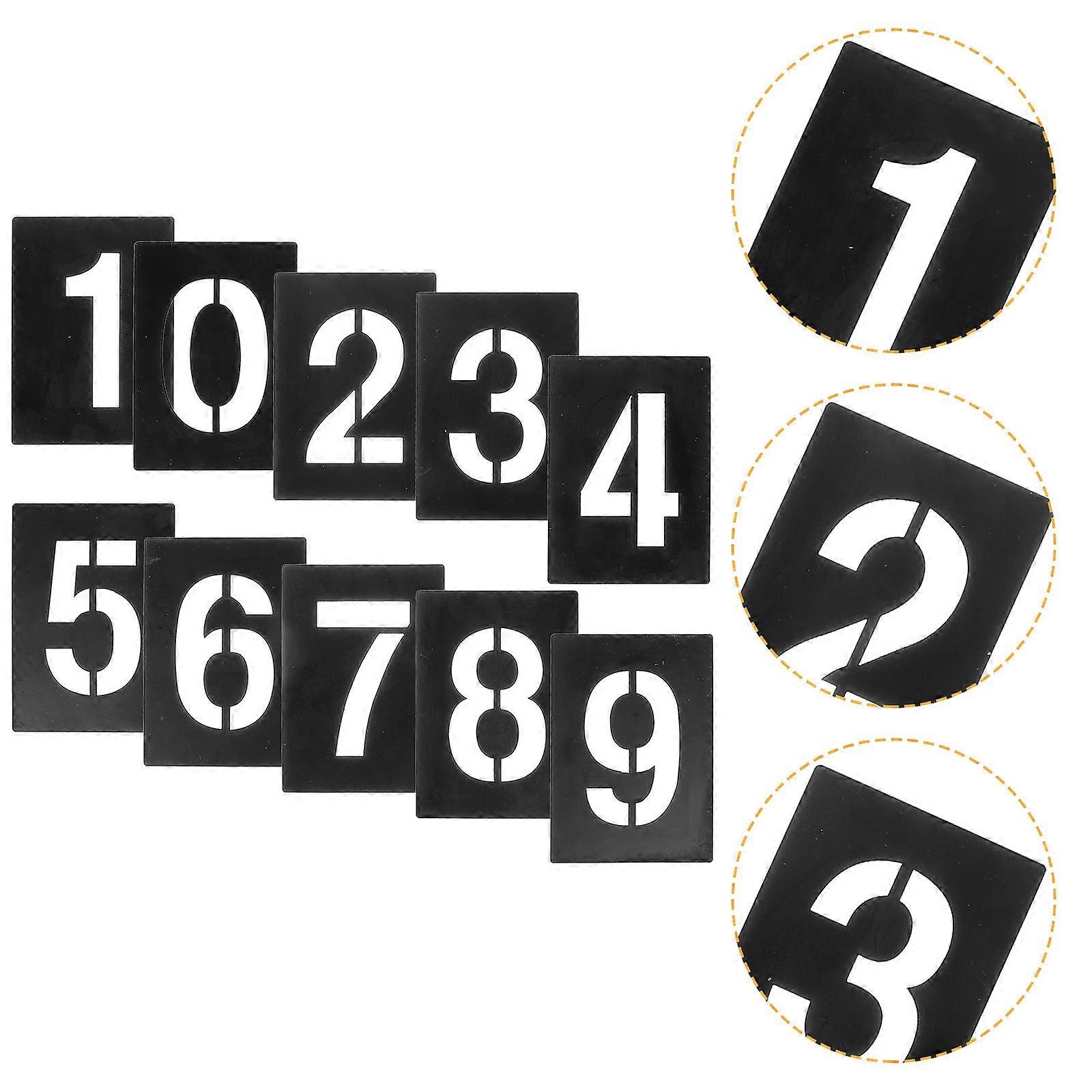 1 Set Number Stencil 0-9 Address Number Stencil Number Templates for Painting on Wood