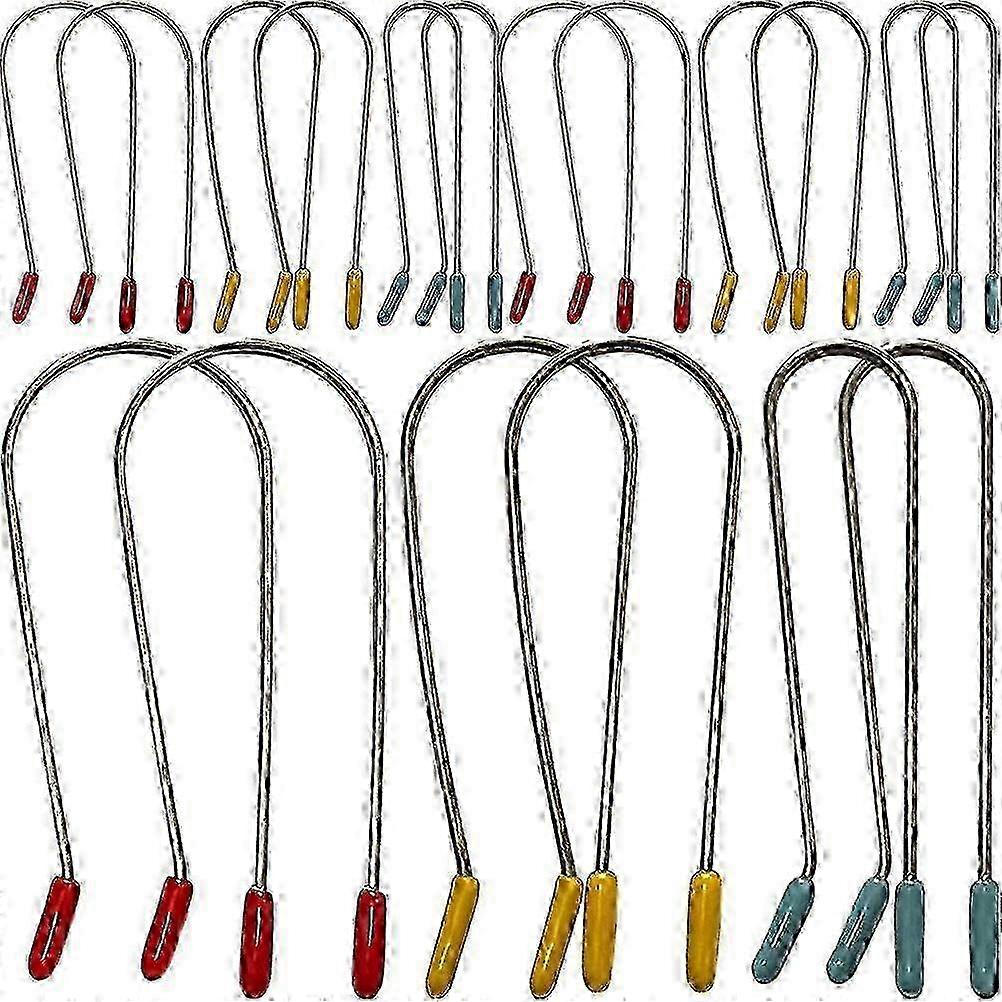 24 Pcs U-Shape Hair Clips for Hot Rollers, Random Color, 7x1.9x0.2cm