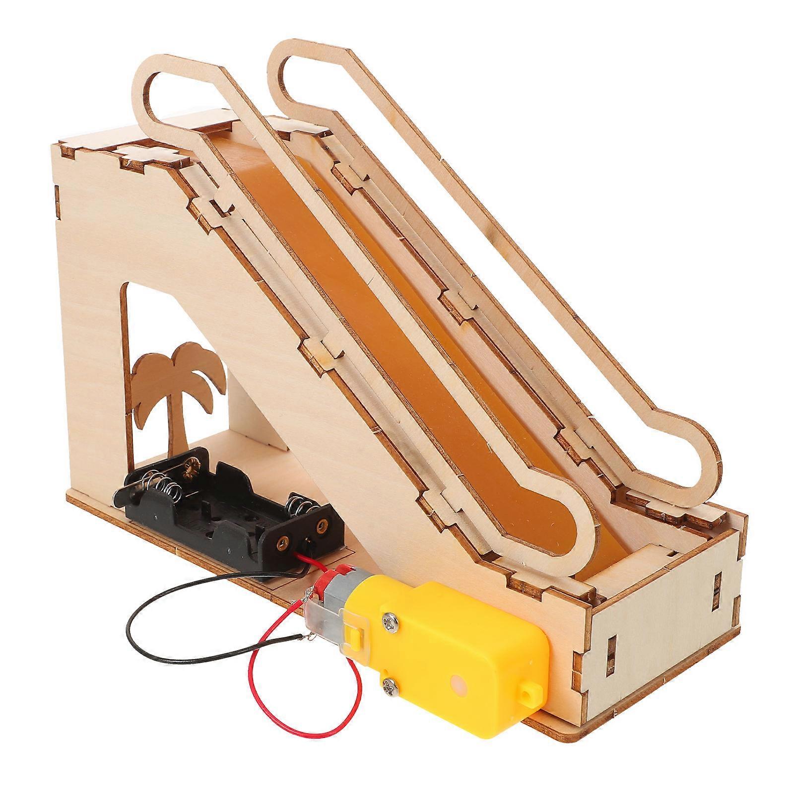 Tech Education Toy Miniature Mechanical Elevator Model Kit for Kids