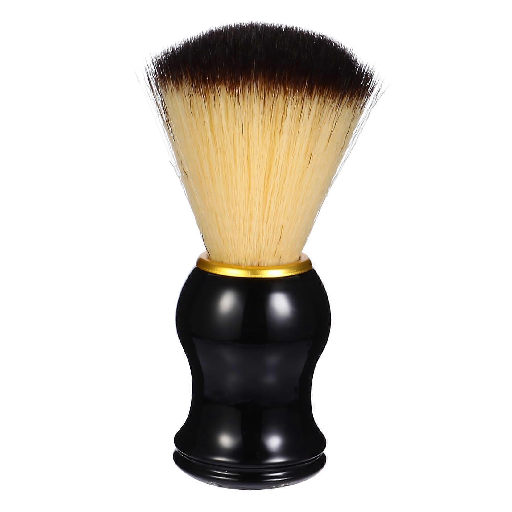 Beard Shaving Brush for Men with Soft Bristles Mustache Grooming Foam Tool Random Color