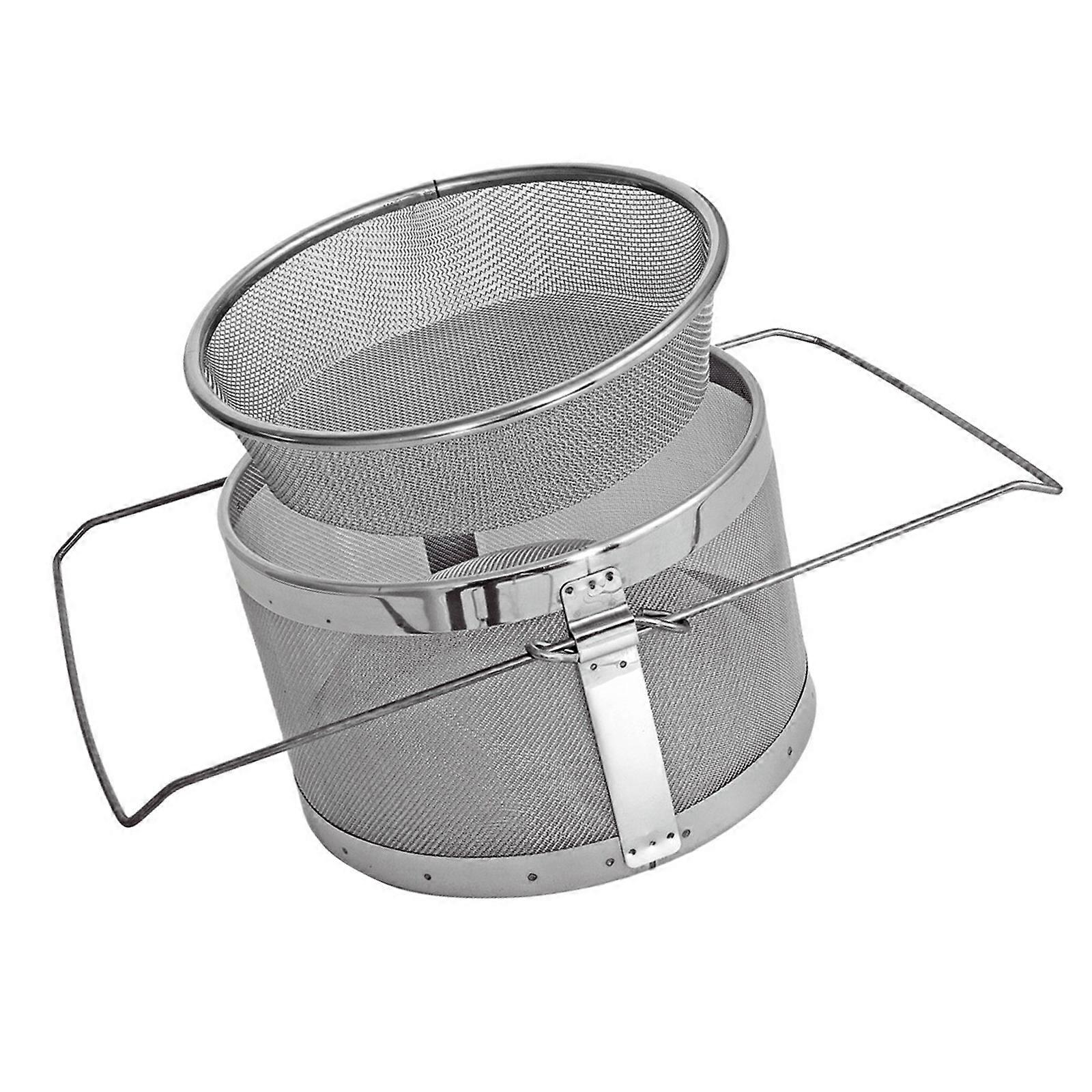 Double Layer Stainless Steel Honeys Filter Strainer Suitable For Efficient Bees Keeping Filtration Easy To Clean Design Multicolor