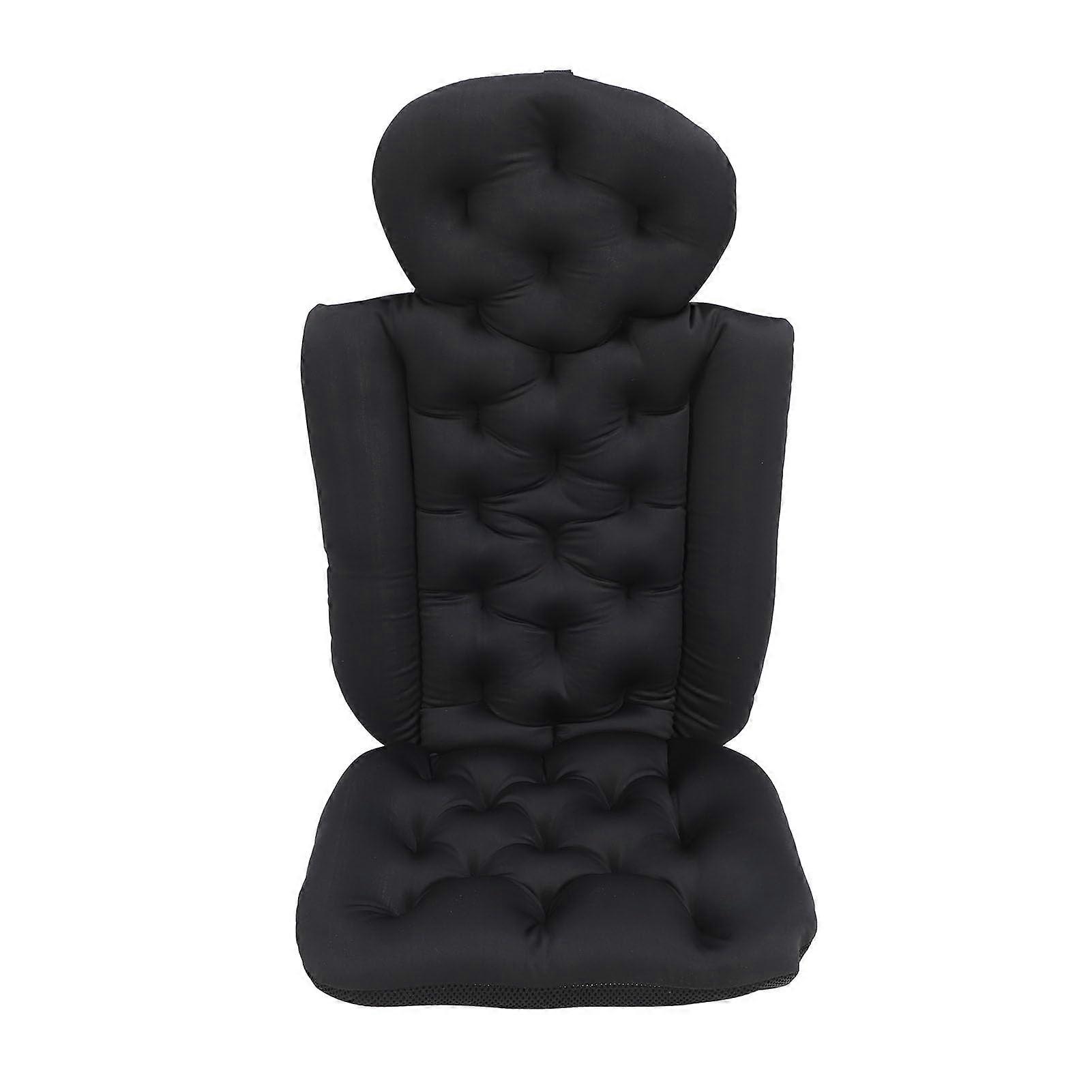 Full Body Bath Pillow with Ergonomic Non Slip Design and Quick Dry Mesh for Tub Spa Pool Black