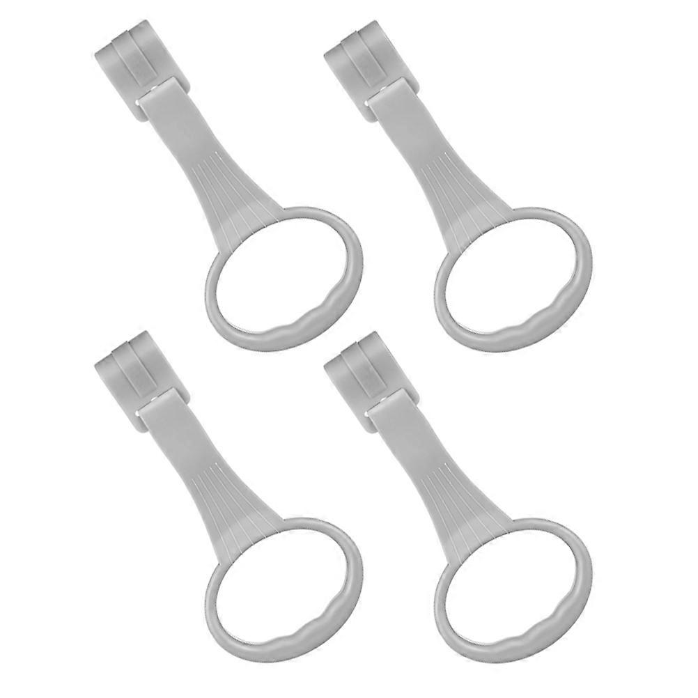 4Pcs Pull Up Rings Walking Assistance Device For And Stroller Grey Simple Design