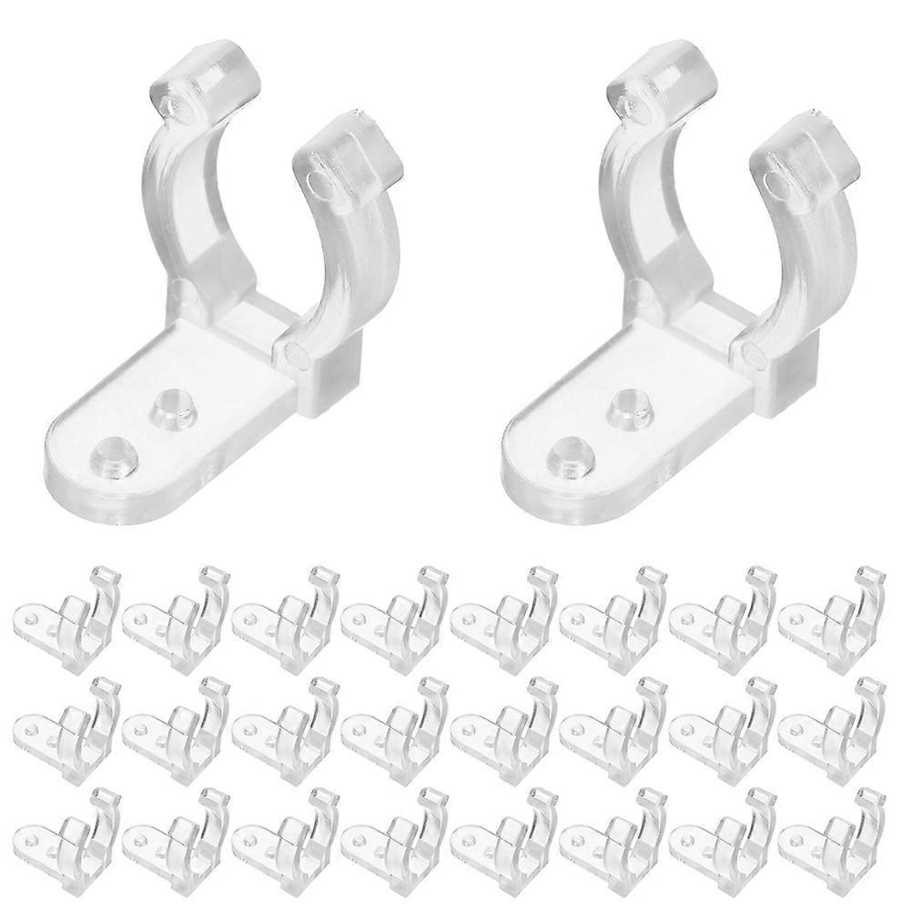 Plastic Rope Light Clips for Neon Rope Light Mounting 50Pcs Clear Set