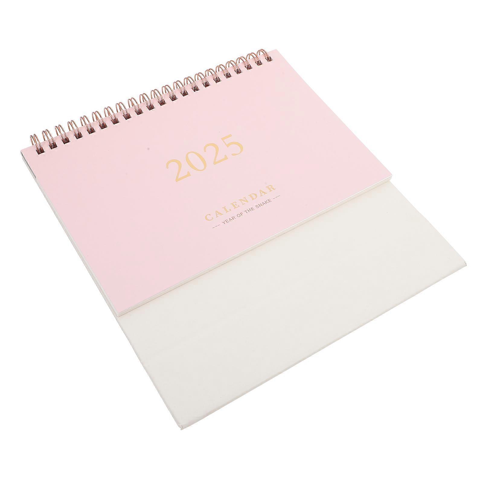 Desktop Calendar Spiral Binding Year Calendar for Office Use