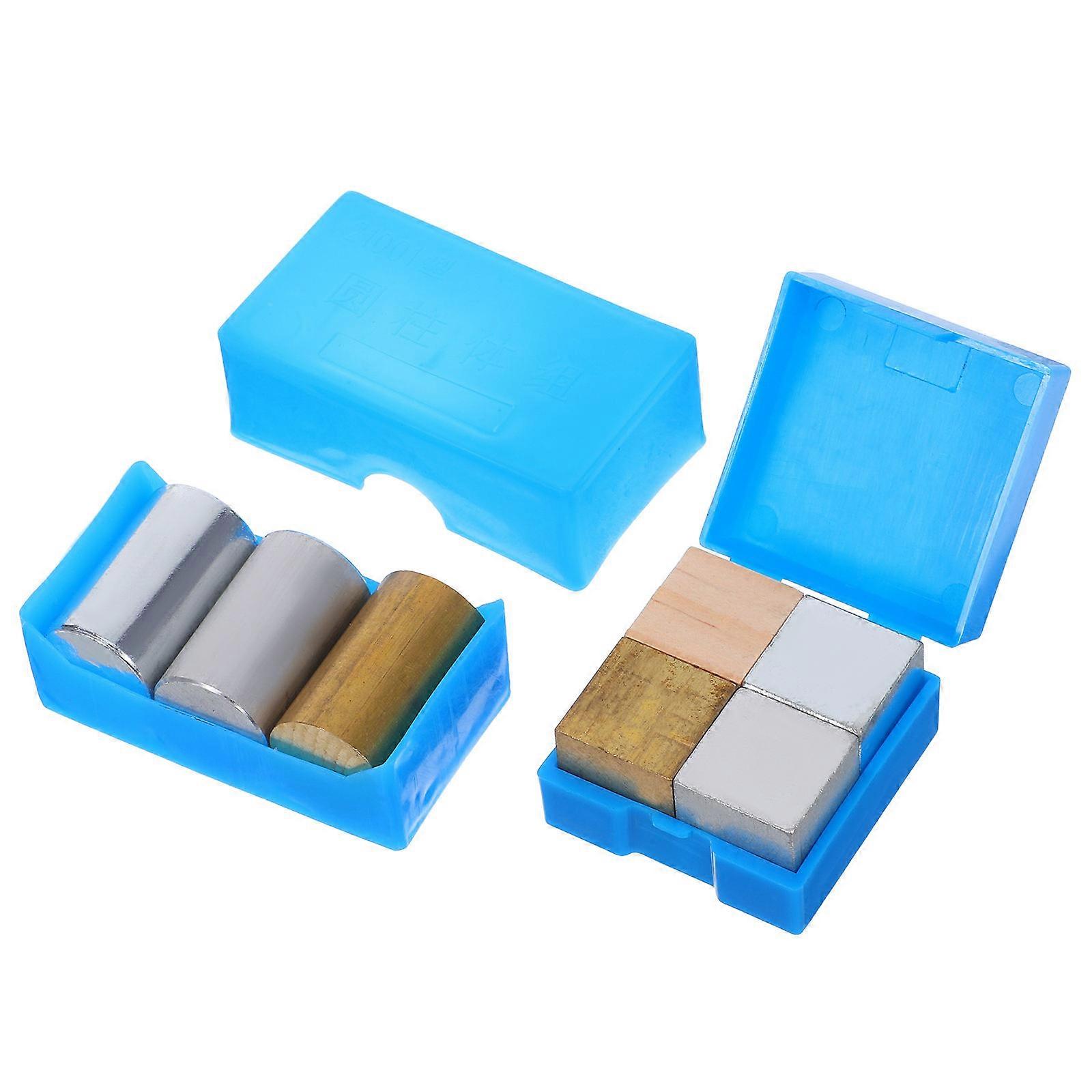 Density Cubes 7Pcs Metal Density Cube Set for Science Education