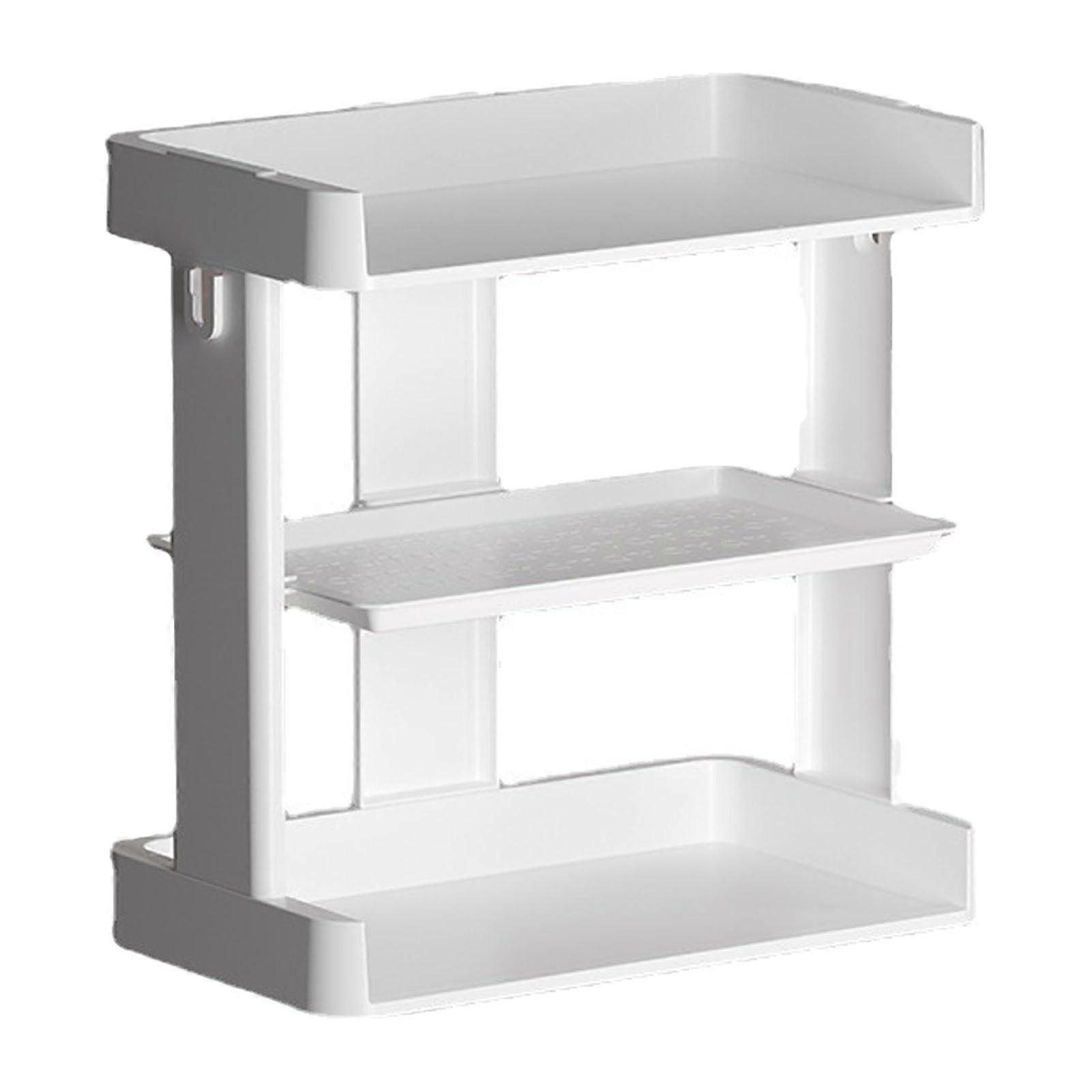 3 Tier Spice Rack Organizer with Adjustable Shelf Height for Kitchen Storage and MultiPurpose Use