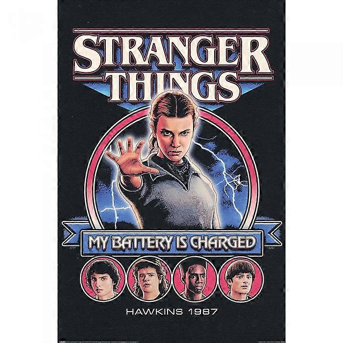 Stranger Things 5 My Battery Is Charged Poster