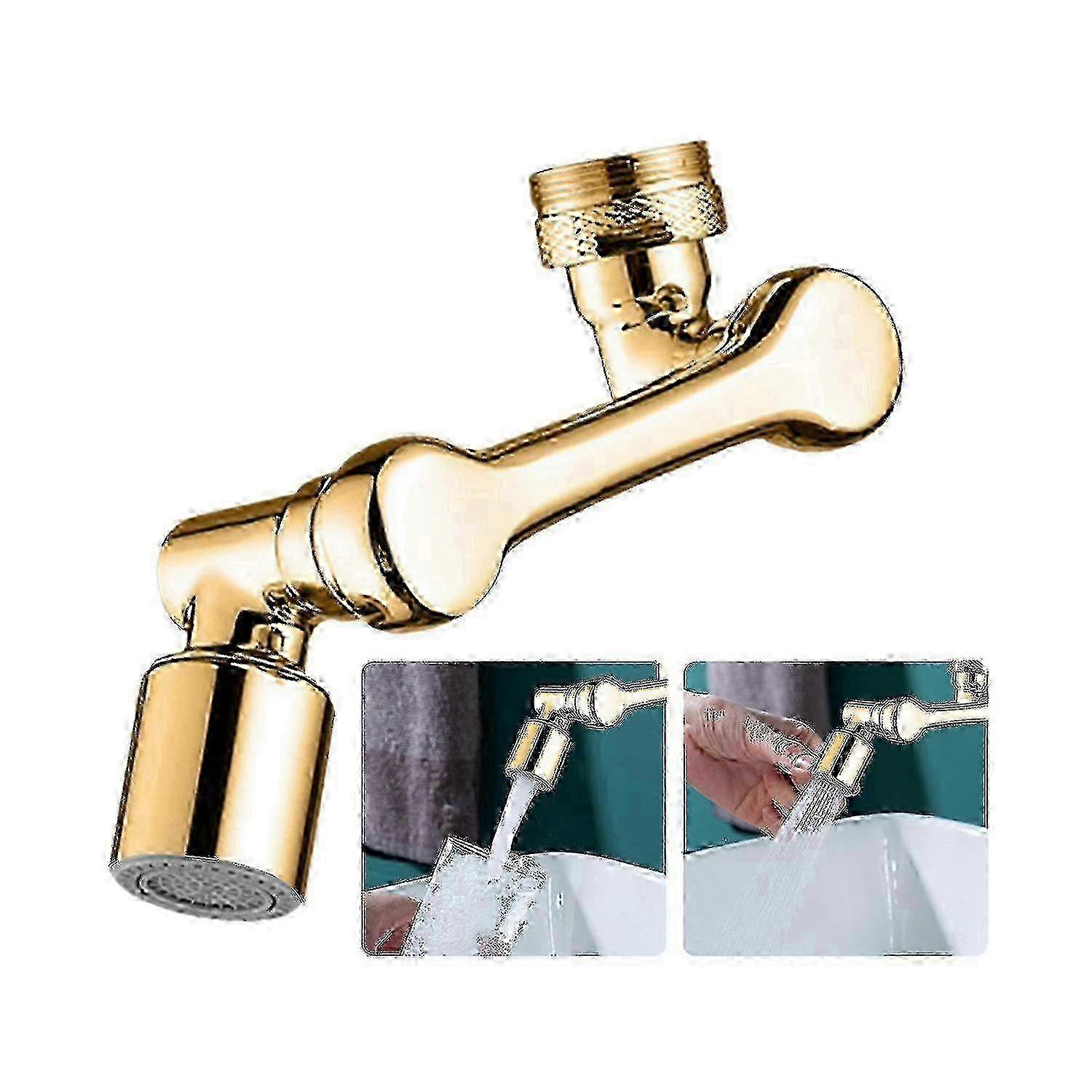 1080Swivel Faucet Extender With 2 Spray Modes Sink Rotating Faucet Extender Splashproof Faucet Filt f54 25-26S