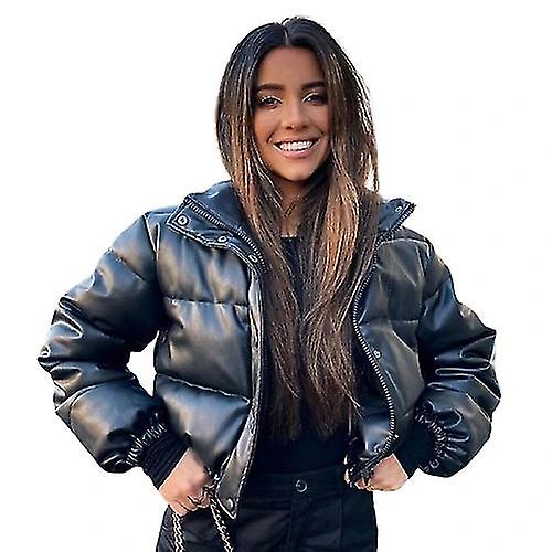 Kort termisk jacka för kvinnor