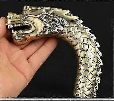 Customizable Crutch Head for Walking Sticks Featuring Dragon Motif