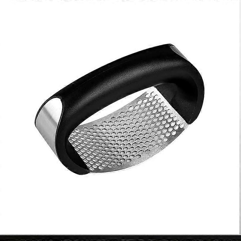 Stainless Steel Garlic Press and Handheld Vegetable Chopper for Quick Mincing and Fine Chopping Black2