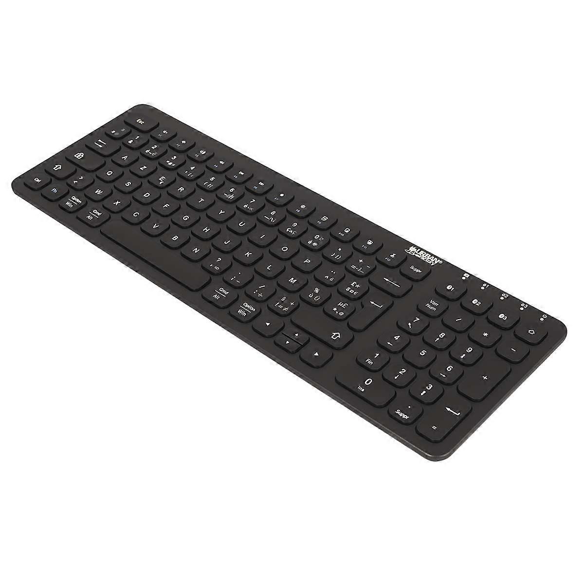 Ultra Compact Onlee Wireless Bluetooth Keyboard with Battery, Black
