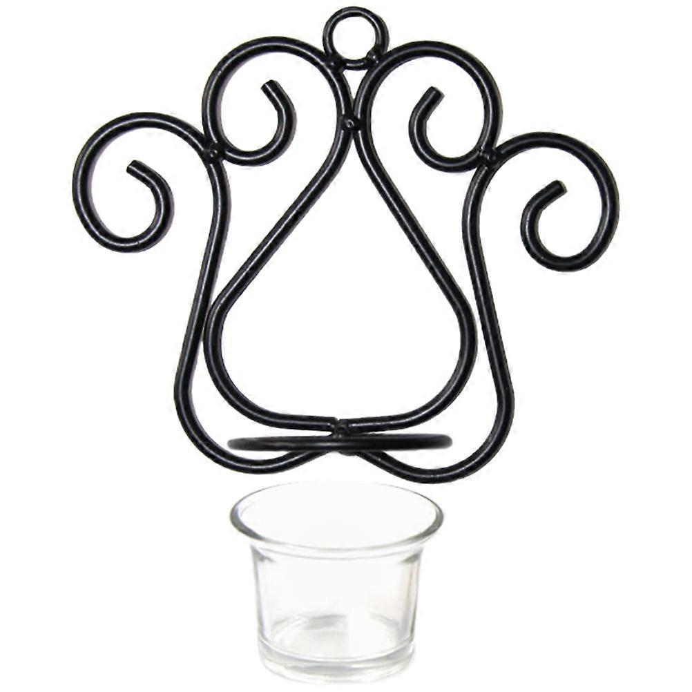 Hanging Candlestick Holder Geometric Shape Metal Candlestick For Dinner Decorative 1Set