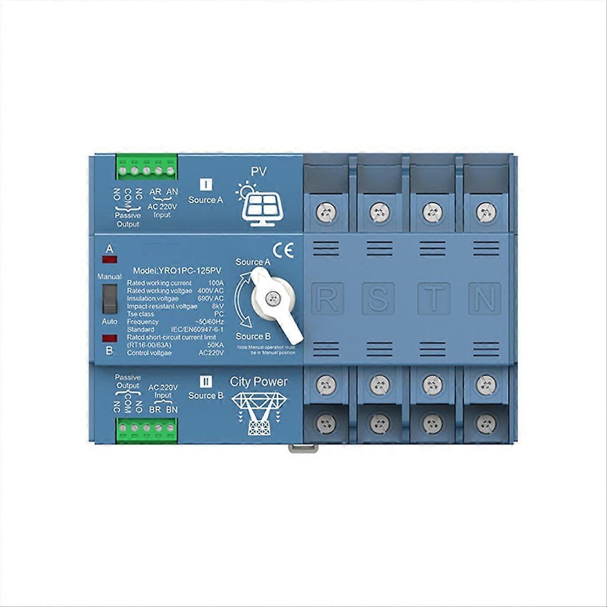 ATS Dual Power Automatic Transfer Switch Solar Inverter,C