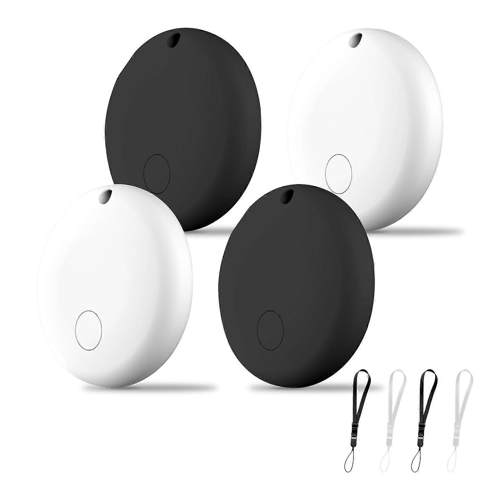 4 Pack Bluetooth Item Tracker Alternative to Apple AirTag, with Instant Pairing for iPhone, Keys, Wallet, Luggage