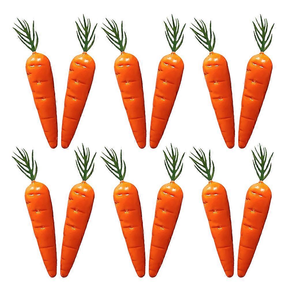 Mini Foam Artificial Carrot for Easter Decor 24Pcs Set