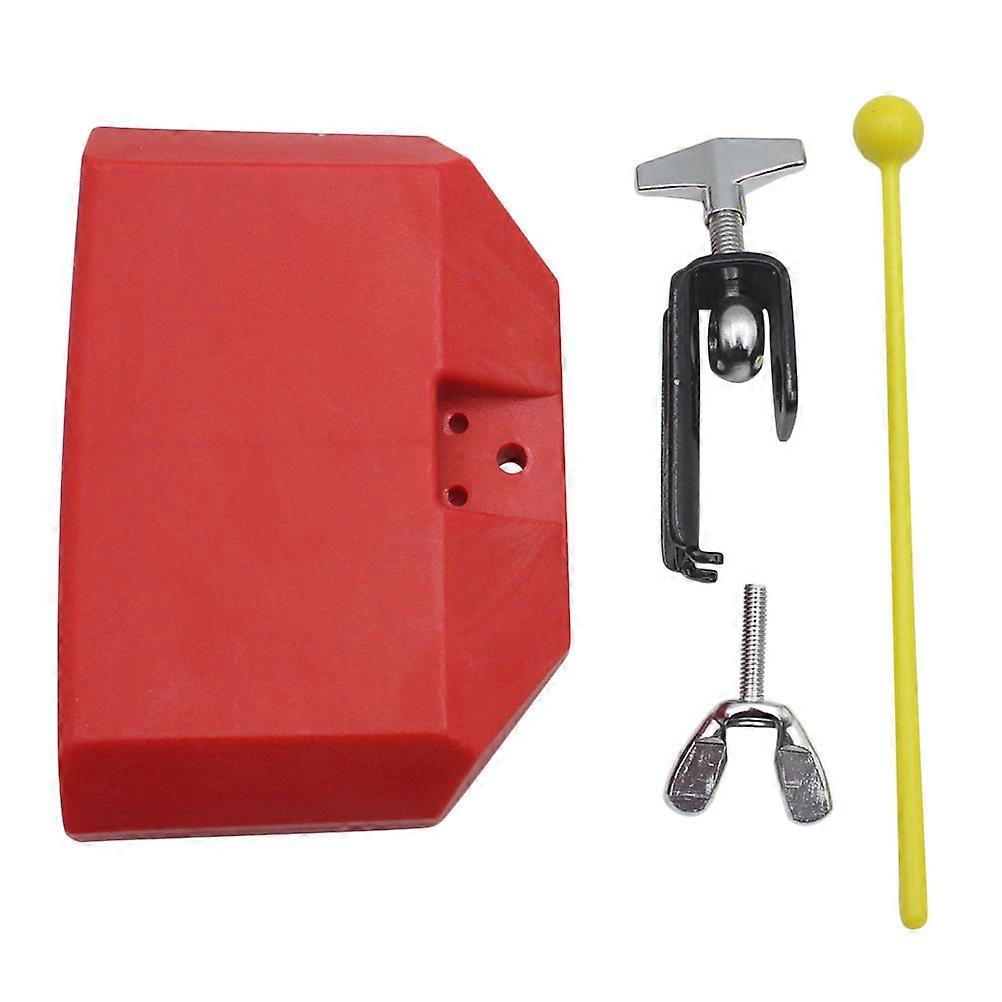 Plastic Cowbell Durable Drum Accessory for Percussion 1Set Red