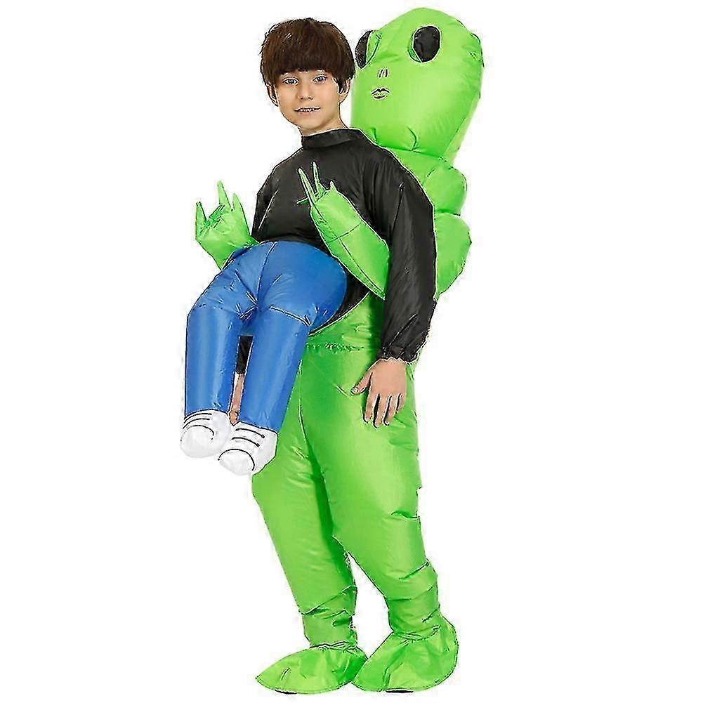 Inflatable Green Alien Costume Suit Cosplay-JJ