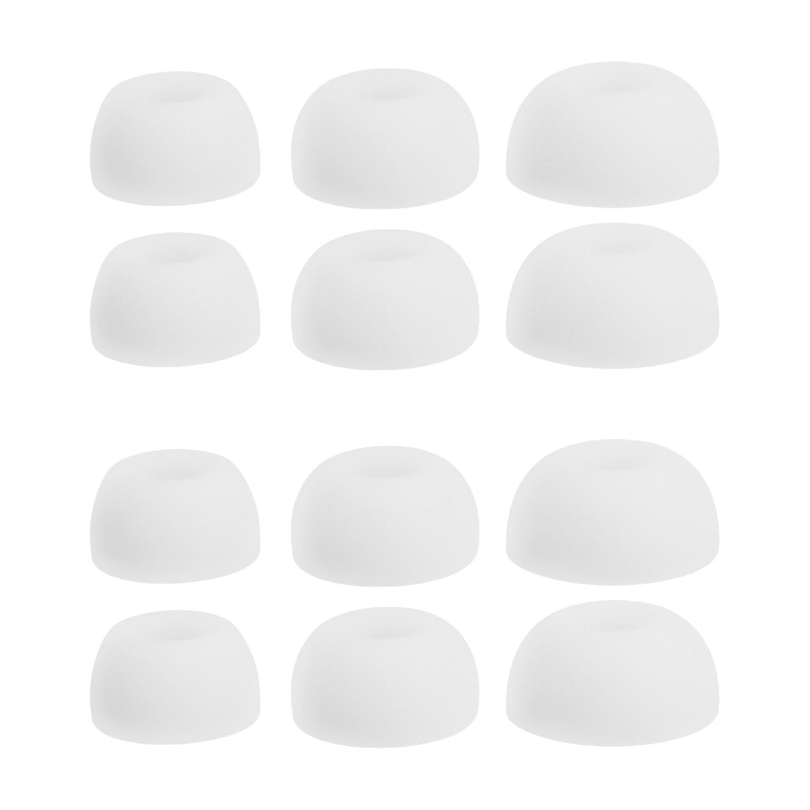 6 Pairs White Silicone Ear Tips L/M/S Compatible With FreeBuds 5i Replacement Ear Tips