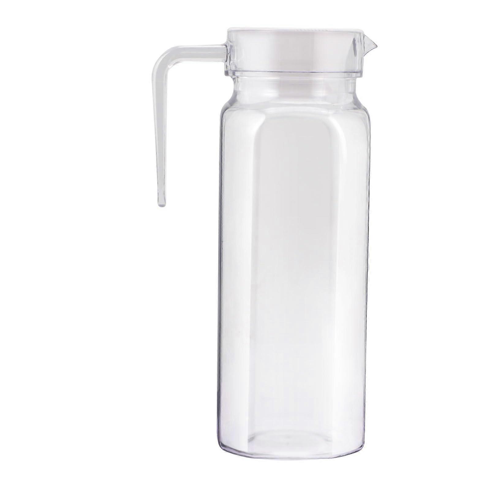 Large Capacity Transparent Water Pitcher with Spillproof Lid for Parties BBQ Picnics and Home Use
