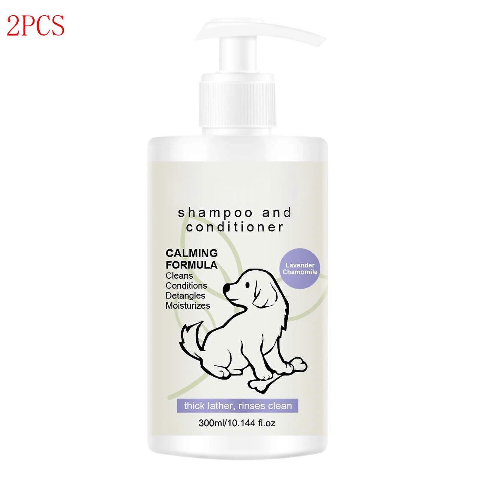 4-in-1 Calming Dog Shampoo - Cleanses, Conditions, Smoothes, Moisturizes With Lavender Chamomile - Pet-Friendly Formula��300ml��