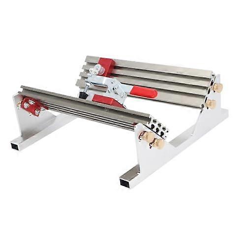 Aluminum Alloy Table Saw Spline Jig with Adjustable Height Clamp and UHMW Glide Positioner
