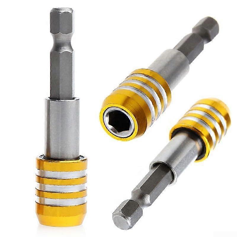 Magnetic Bit Holder Quick Release 1/4 Inch Hex Shank Adapter for Screwdrivers and Drill Bits