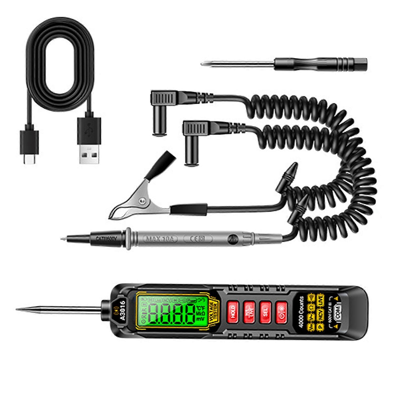 Pack of 1 Ergonomic Handheld Potential Transducer with Data Hold Function for Accurate Readings in Dark Multicolor