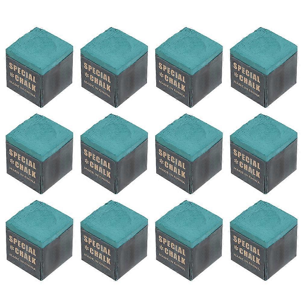 Billiard Cue Chalk for Pool Use Comes with 24Pcs Green Chalk Cubes