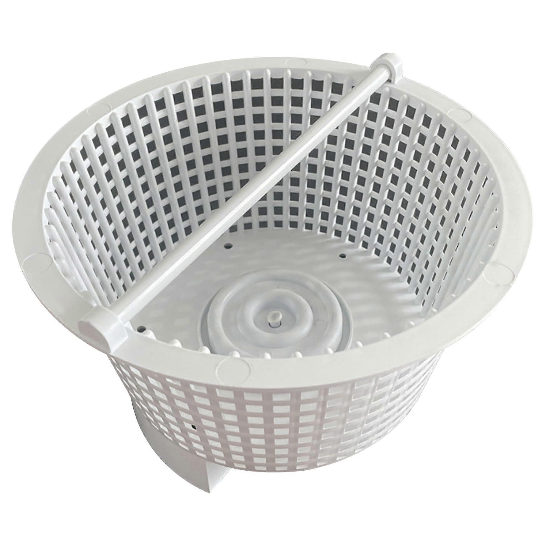 Pool Skimmer Basket 7.5 Inch with Handle, Universal Filter Replacement for Above and InGround Pools