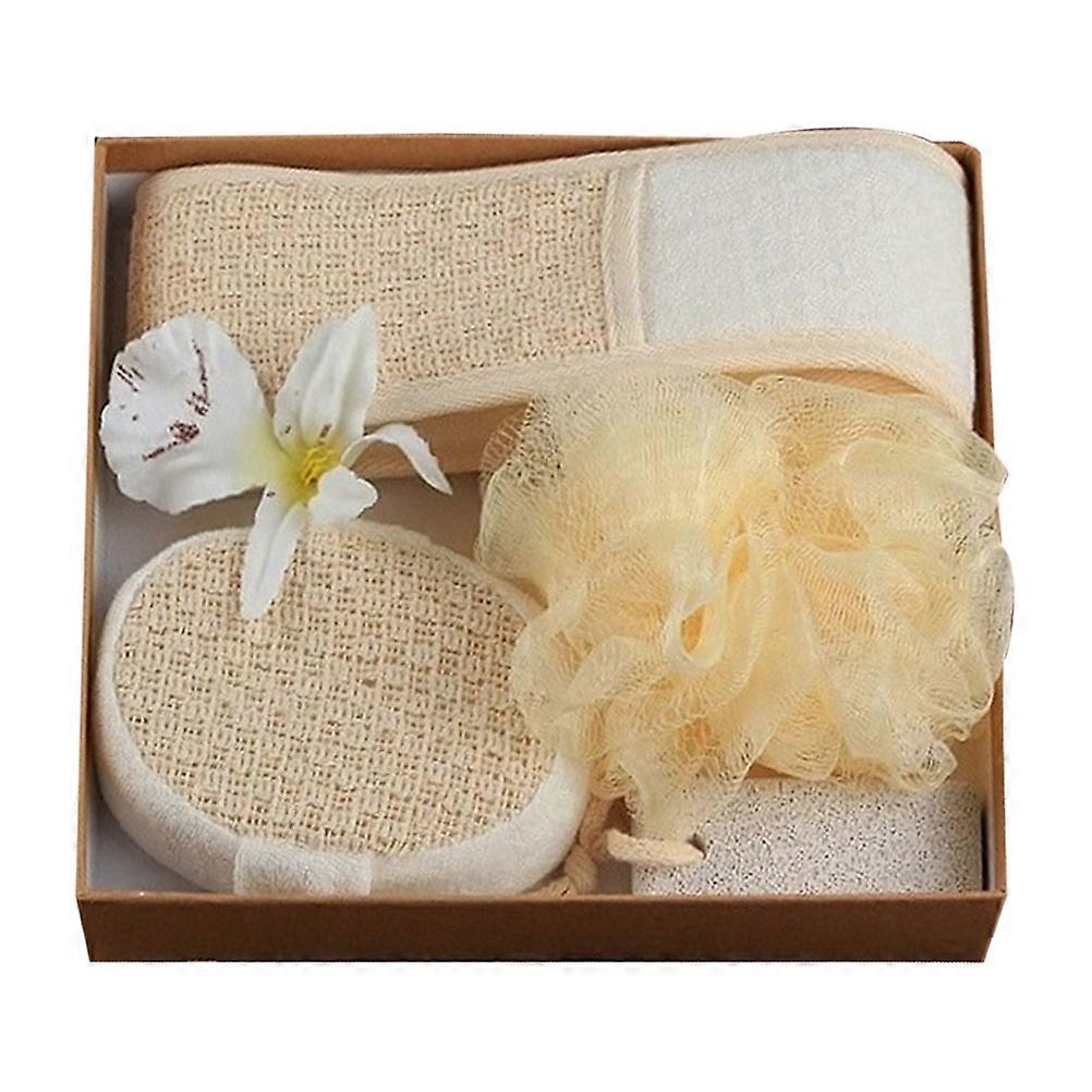 Bath Sponge Body Cleaning Tool Sets for Skin Care 4Pcs for Bathing