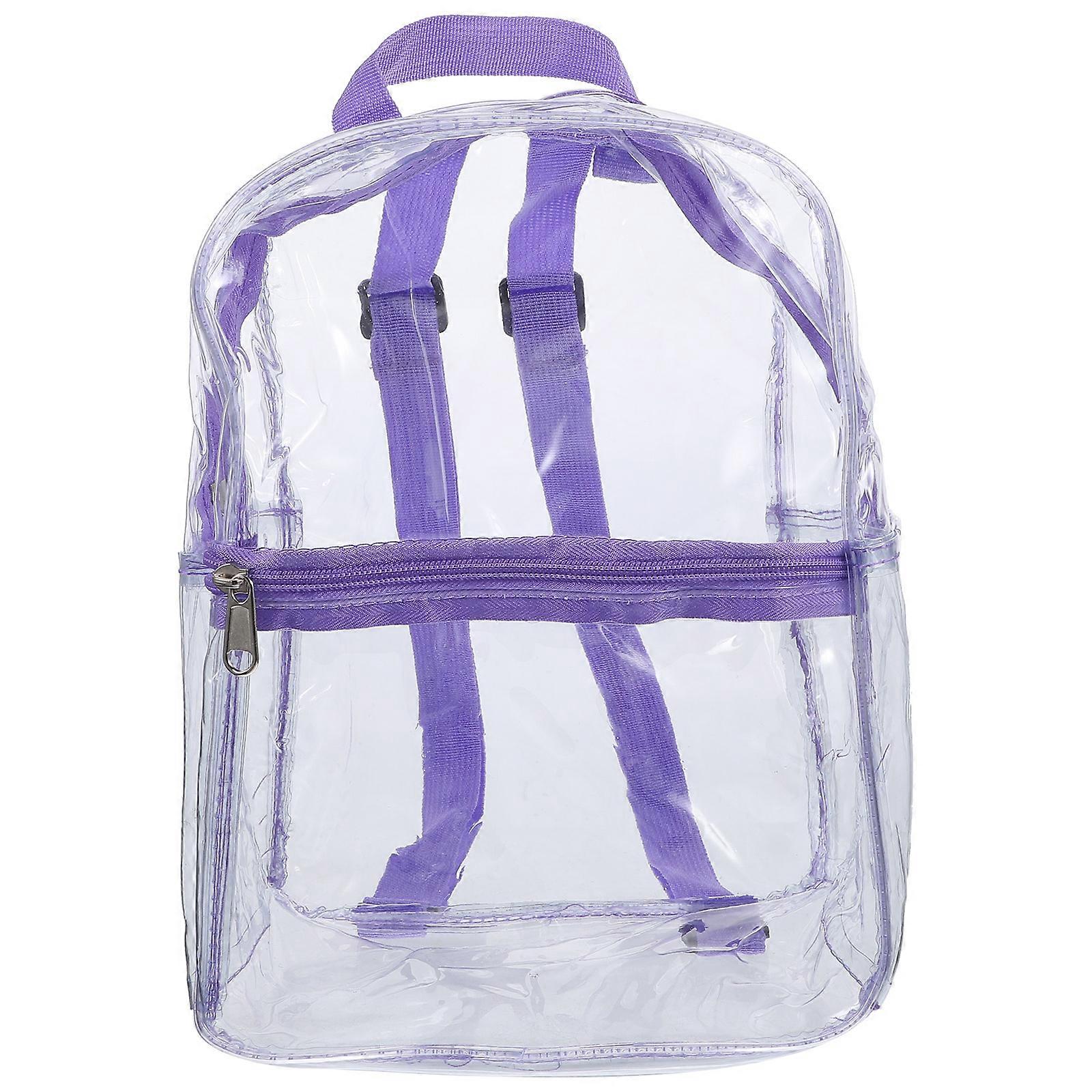 PVC Shoulder Backpack Transparent Backpack for Daily Use Durable Use